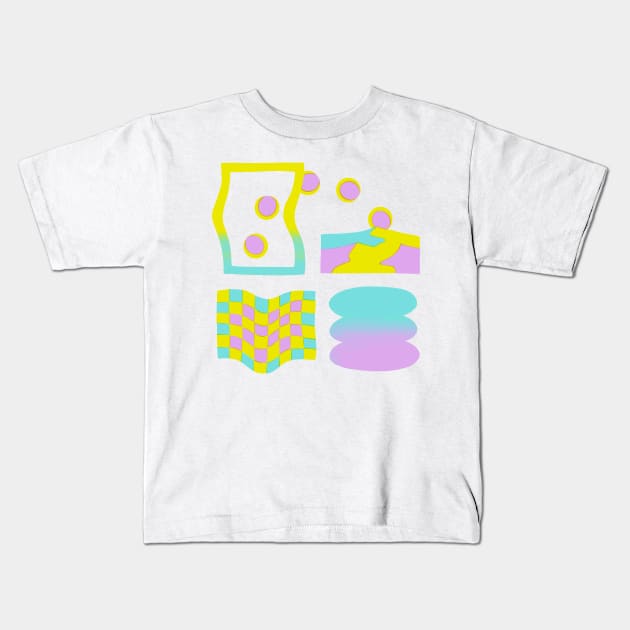 Four Players Kids T-Shirt by Emily Lynn Perelman